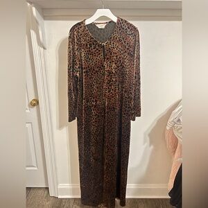 Neiman Marcus Cheetah  Diamond Tea  Dress